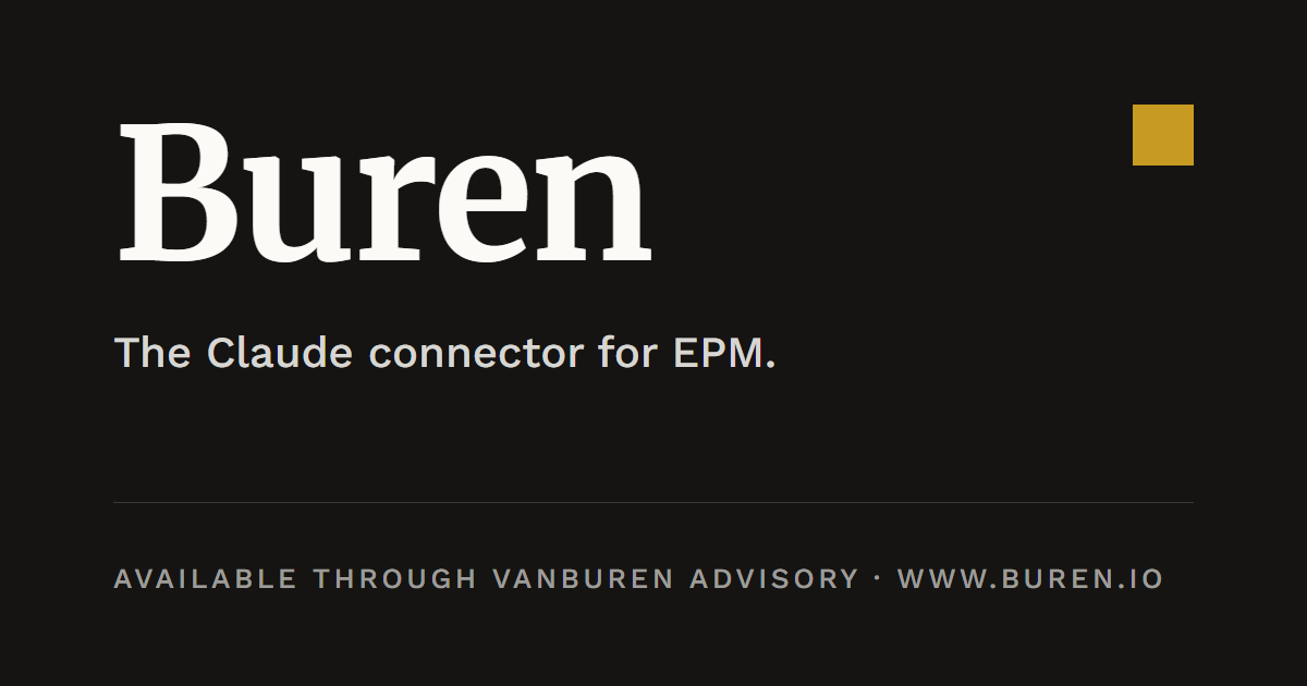 Buren Roadmap | Claude Connector for EPM